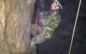 Zdokonalovací výcvik v lezení Javořické jeskyně duben 2018